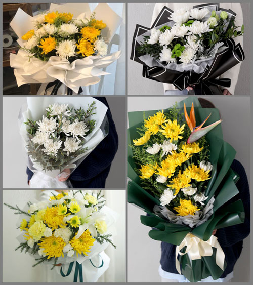 广东湛江市吴川市振文镇低垌村白事花束代送